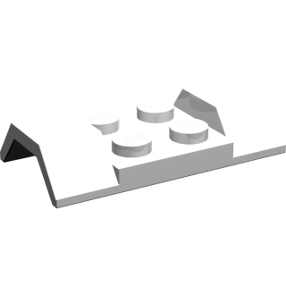 Lego auto blatníky 2x4, bílá (378701, 4258362)